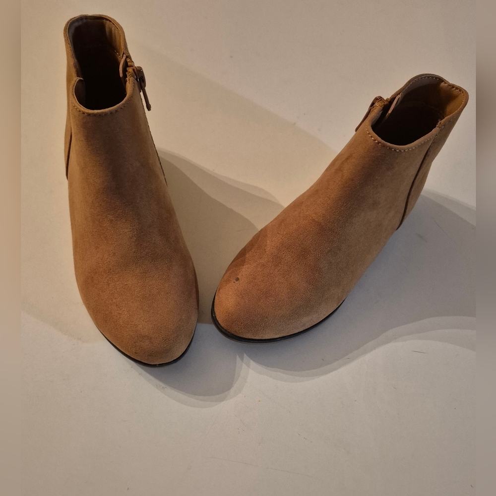 Tan Suede Ankle Boots for girls